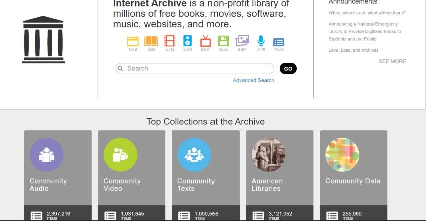 Internet Archive: come funziona