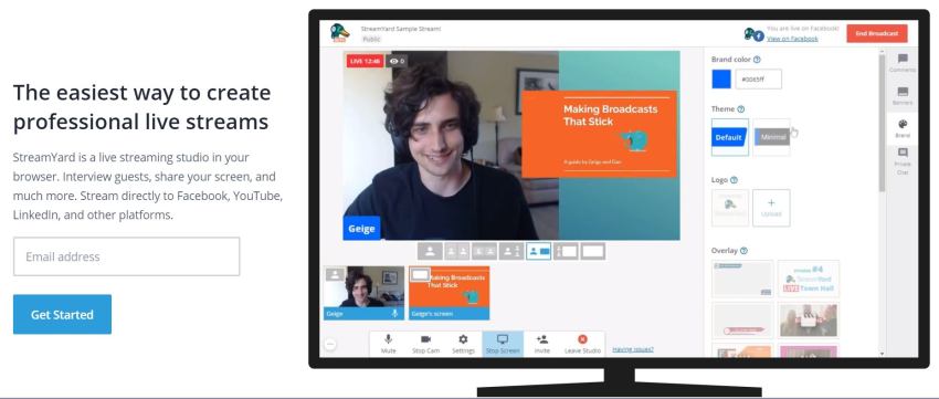 StreamYard per live streaming