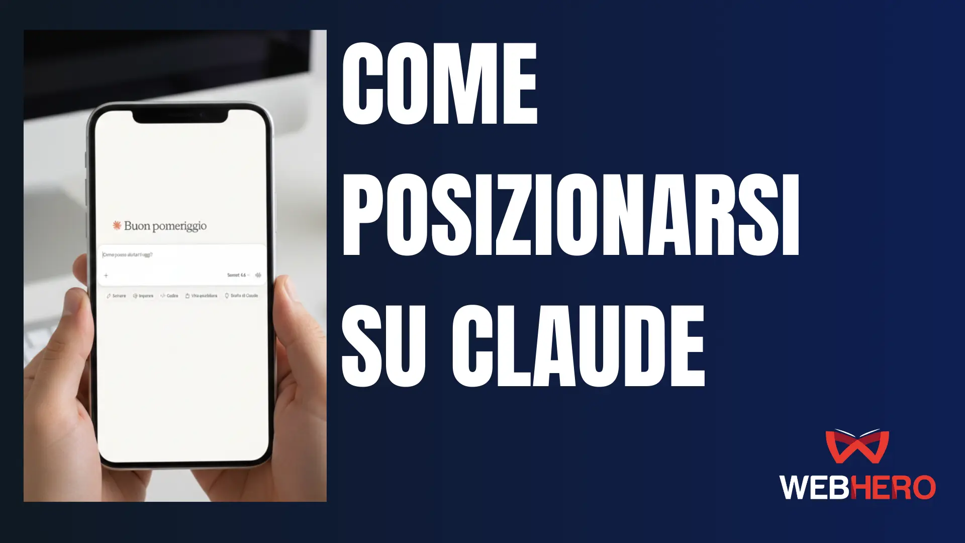 Questa foto descrive: Come posizionarsi e apparire su Claude nelle prime posizioni